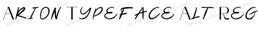 Arion Typeface Alt Regular字体转换